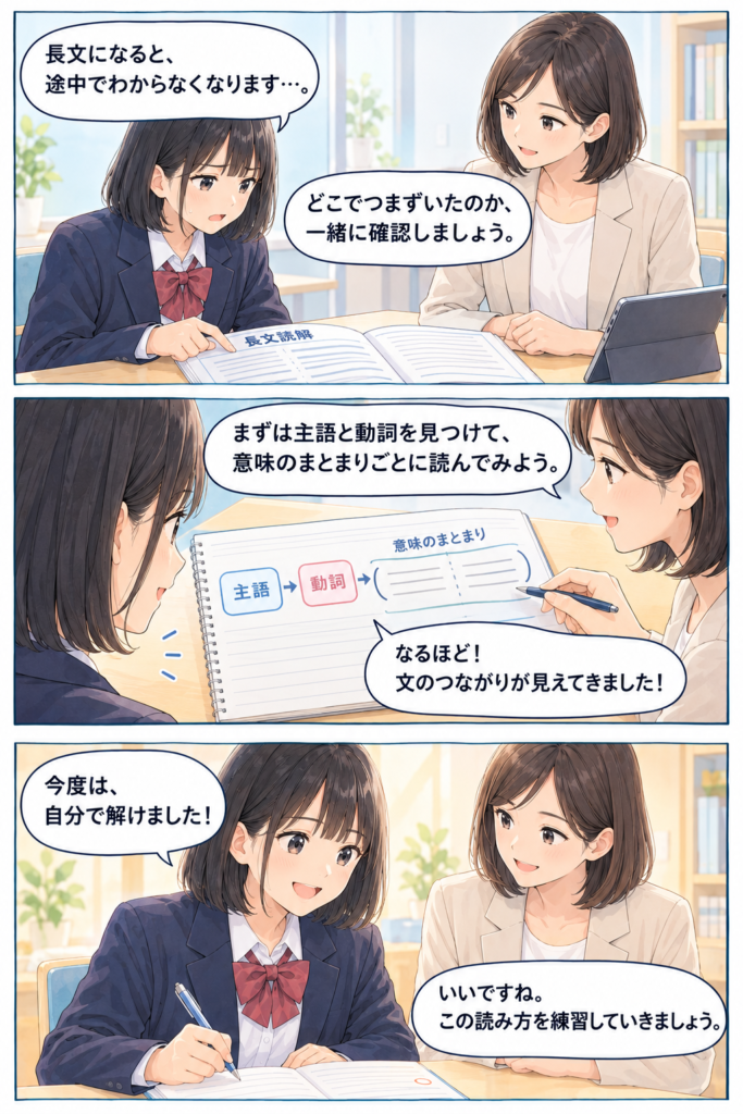 第３話・長文読解を学ぶ放課後レッスン